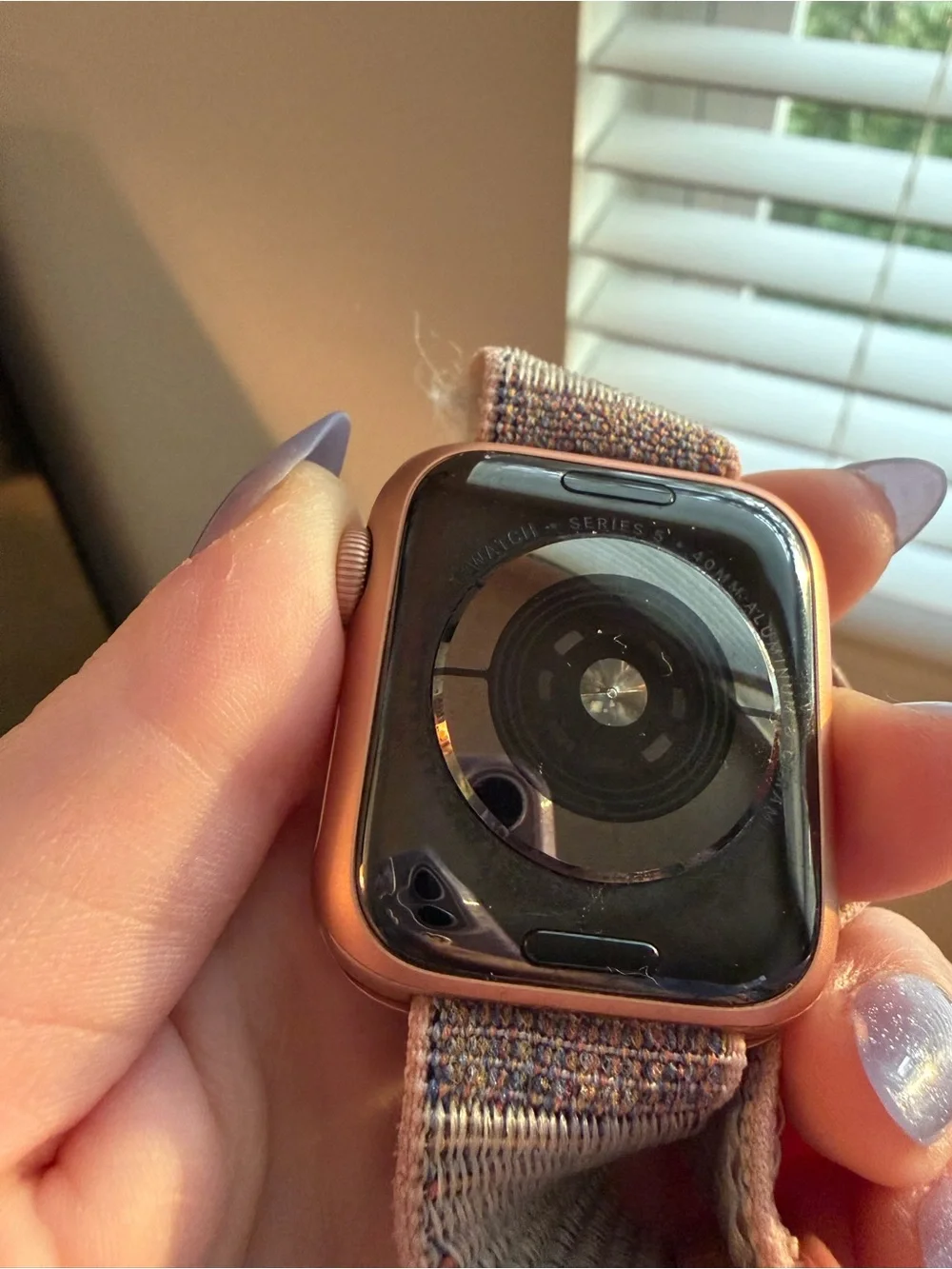 Apple Watch Rose Gold 40mm S5 w cellular. Comes w charger, box, &extra bands.